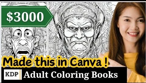 How to Make Adult Coloring book in Canva for Selling on Amazon KDP