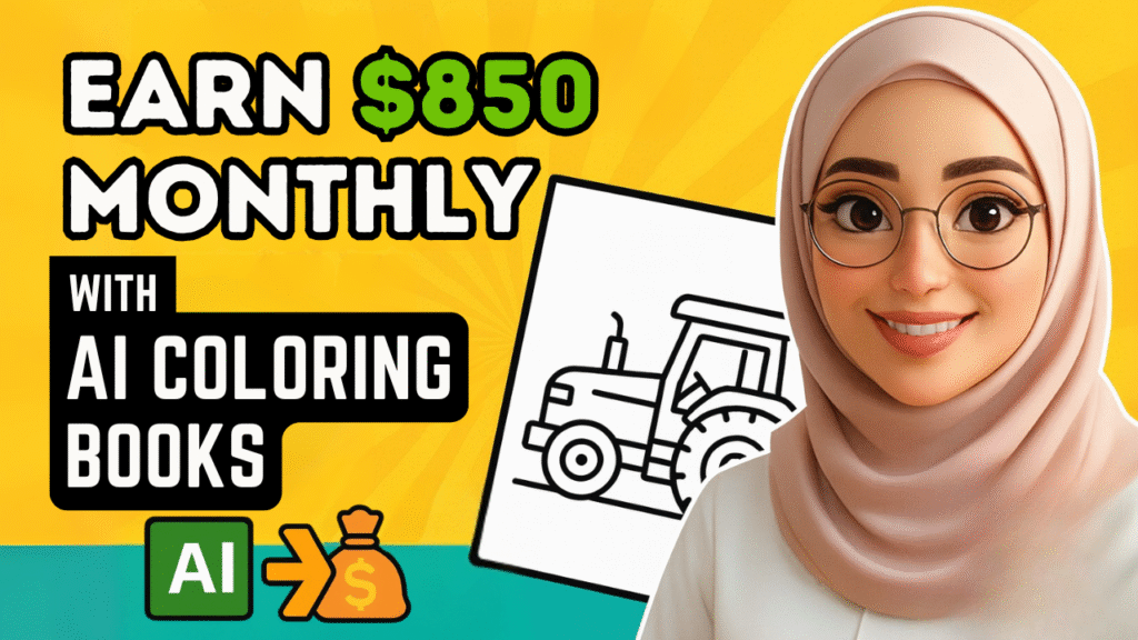 AI Coloring Books on Amazon KDP created with free tools